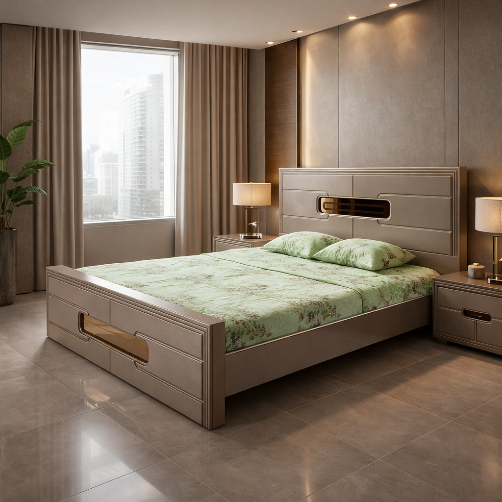 Modern Horizon Bed by JR Furniture