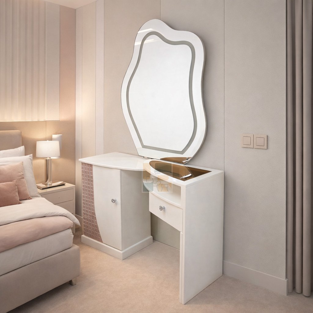 Modern Wave Dressing Table by JR Furniture